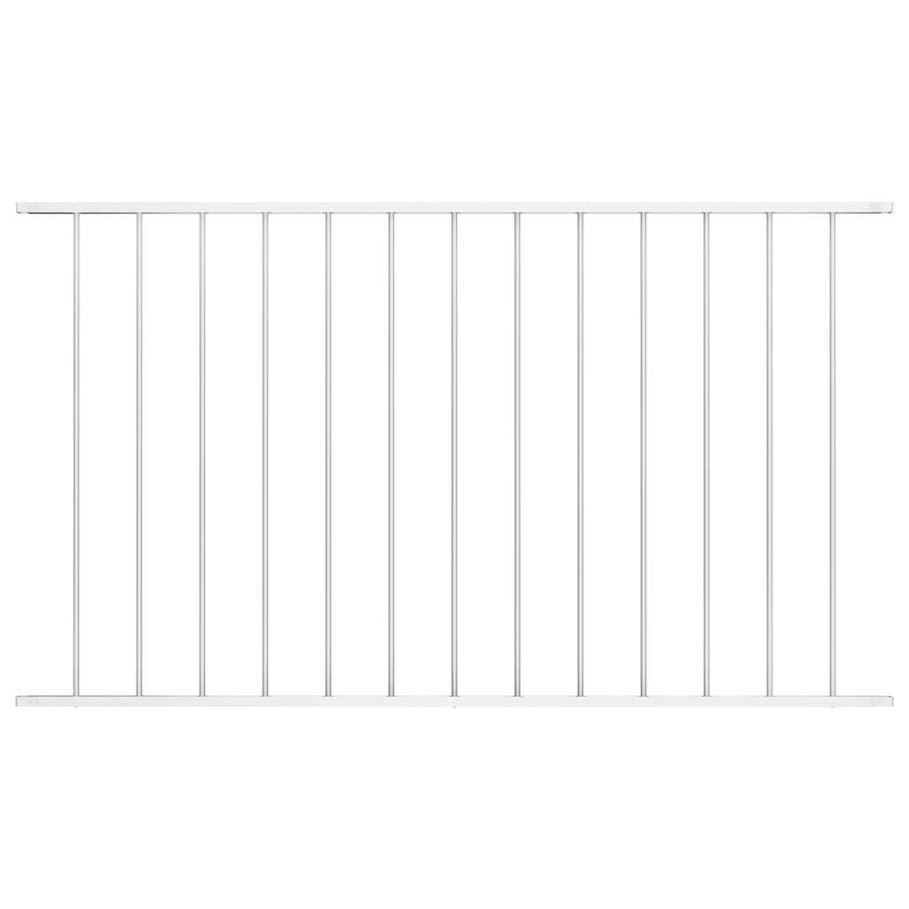 vidaXL Plotový panel Woerden práškově lakovaná ocel 163x117 cm bílý