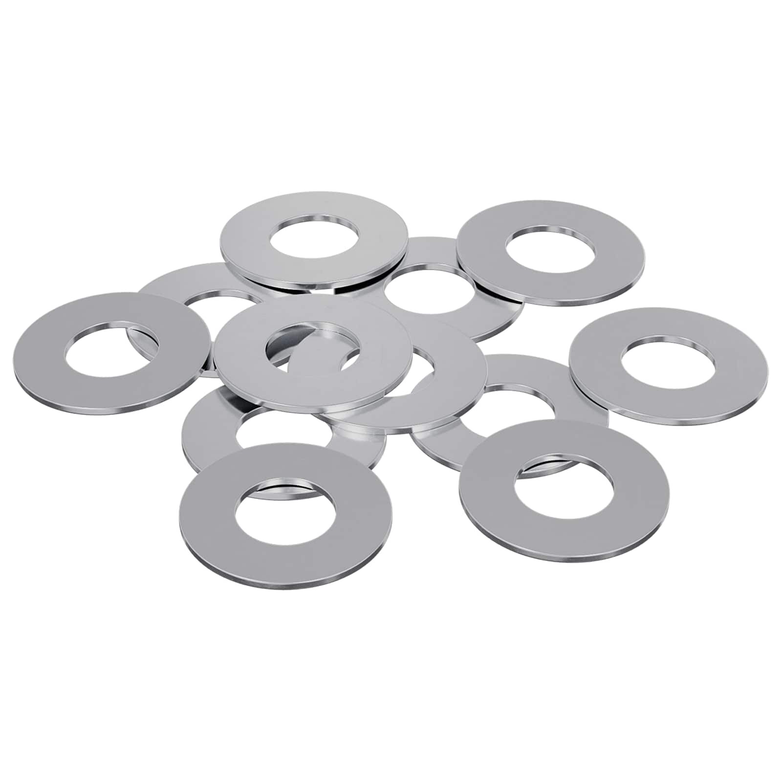 vidaXL Podložky 12 pcs Stříbrná 18 x 18 x 1 cm Železo