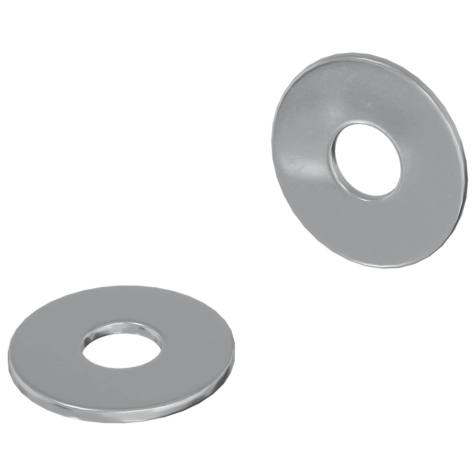 vidaXL Podložky 2 ks Stříbrná 18 x 18 x 12 mm Železo