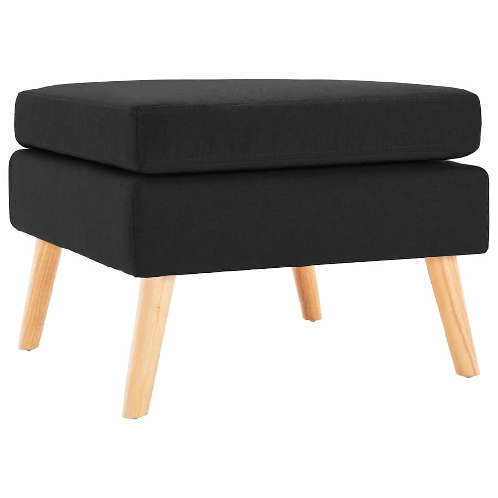 vidaXL Podnožka černá textil