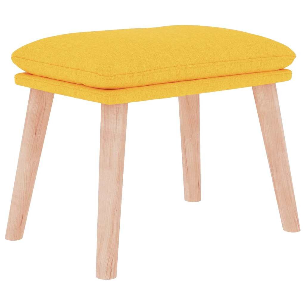 vidaXL Podnožka hořčicově žlutá 45 x 295 x 35 cm textil