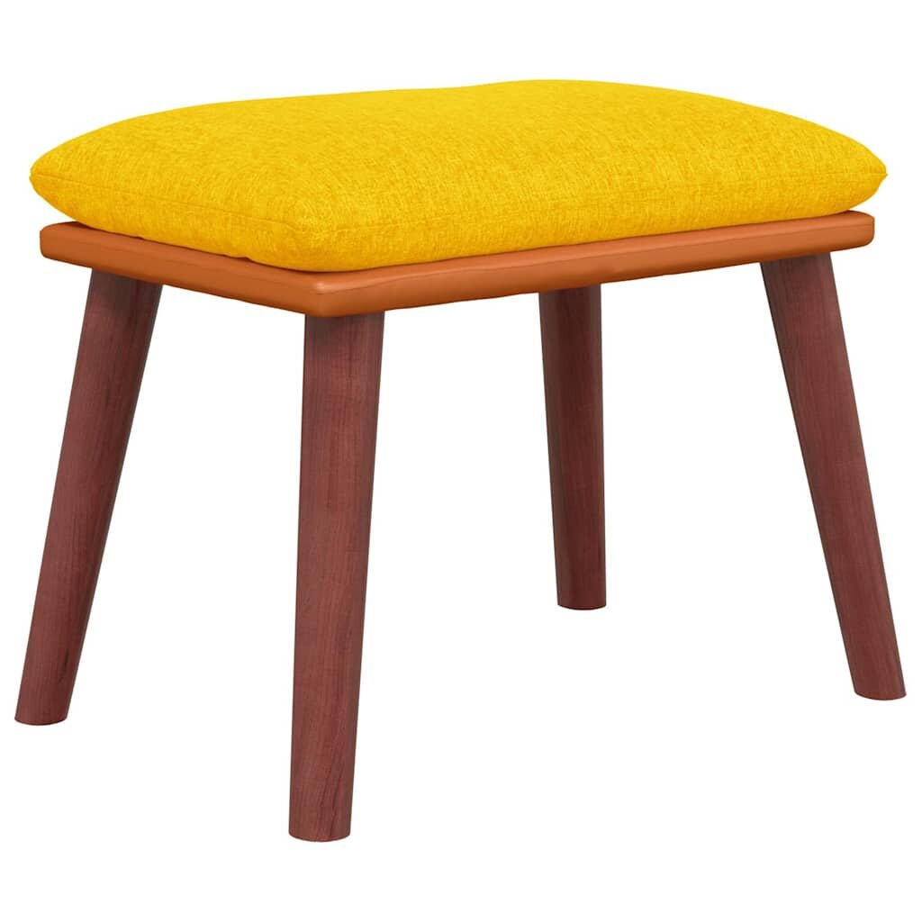 vidaXL Podnožka hořčicově žlutá 45x295x35 cm textil a umělá kůže