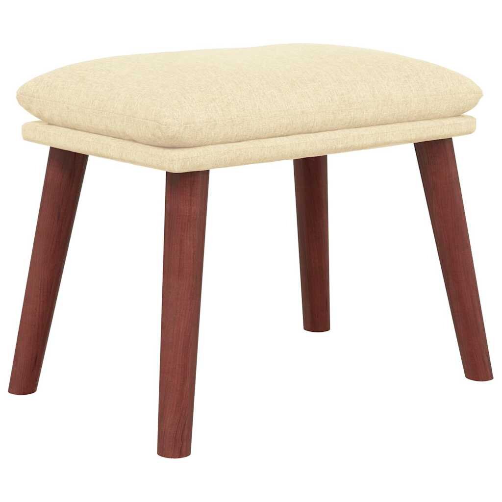 vidaXL Podnožka krémová 45 x 295 x 35 cm textil