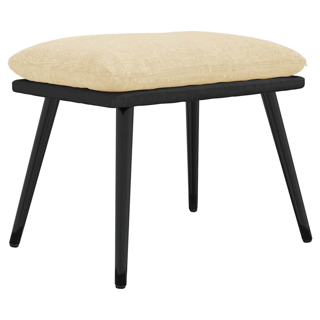 vidaXL Podnožka krémová 45x295x35 cm textil a umělá kůže