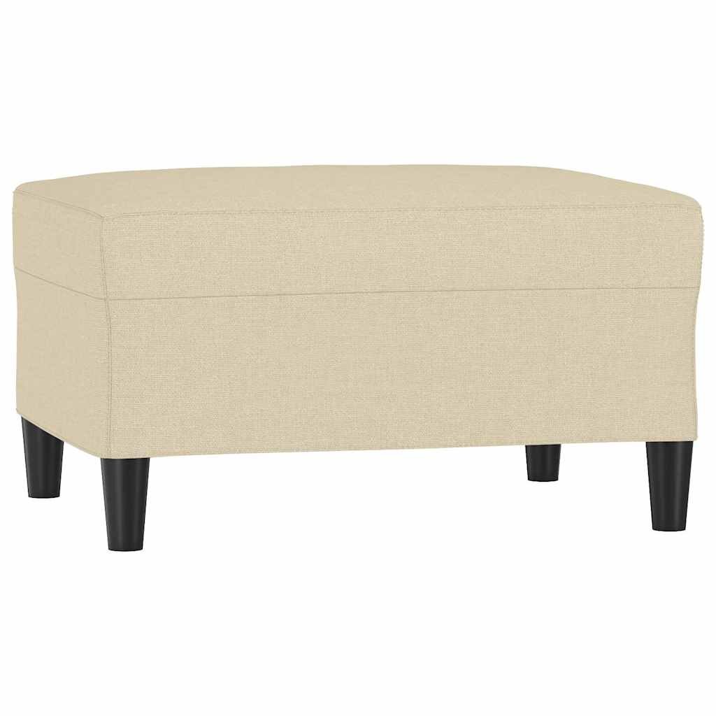 vidaXL Podnožka krémová 70 x 55 x 41 cm textil