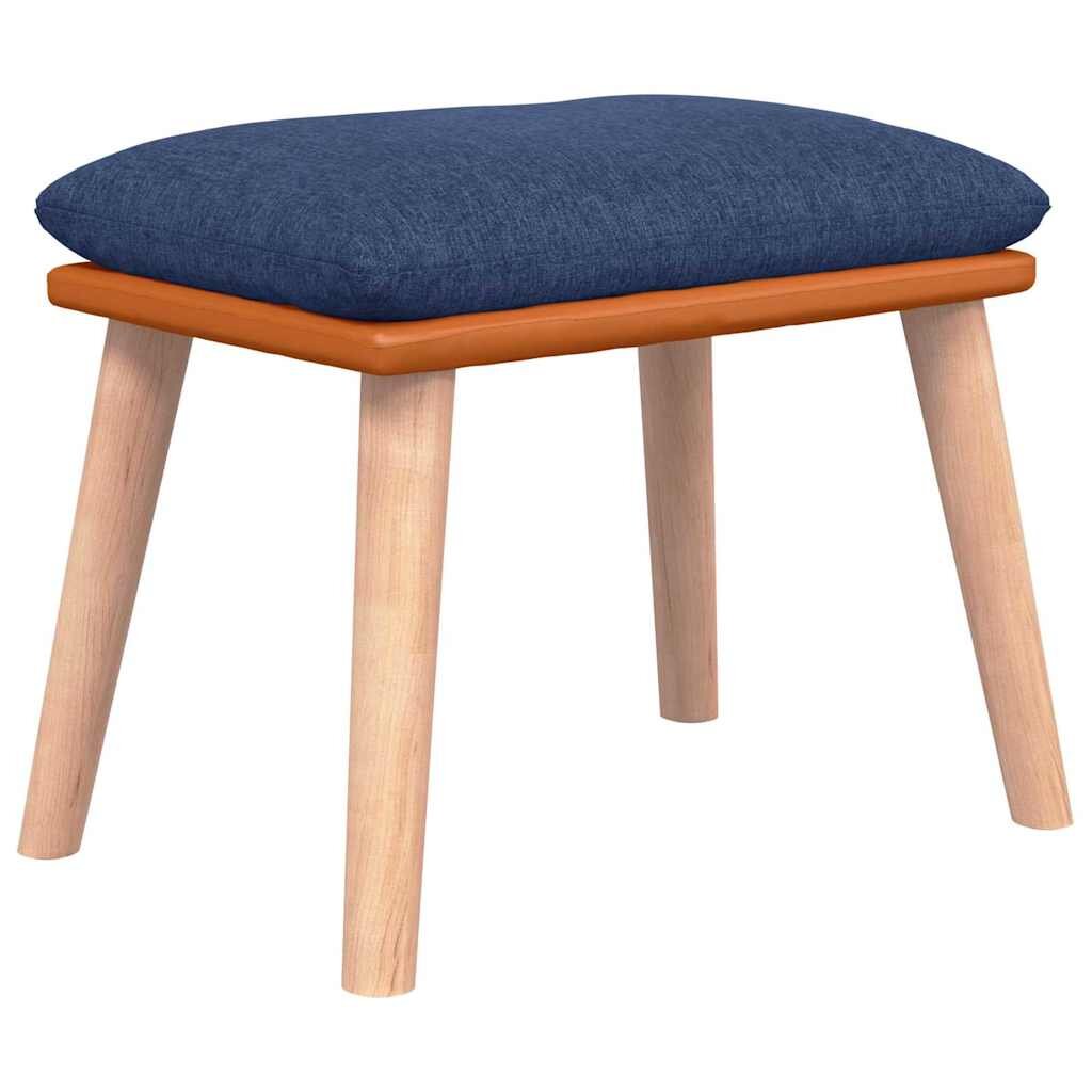 vidaXL Podnožka modrá 45x295x35 cm textil a umělá kůže