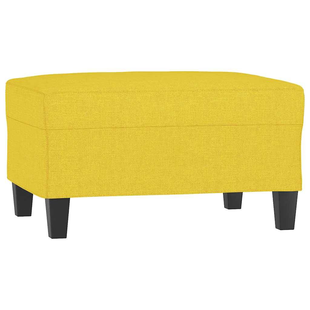 vidaXL Podnožka světle žlutá 70 x 55 x 41 cm textil