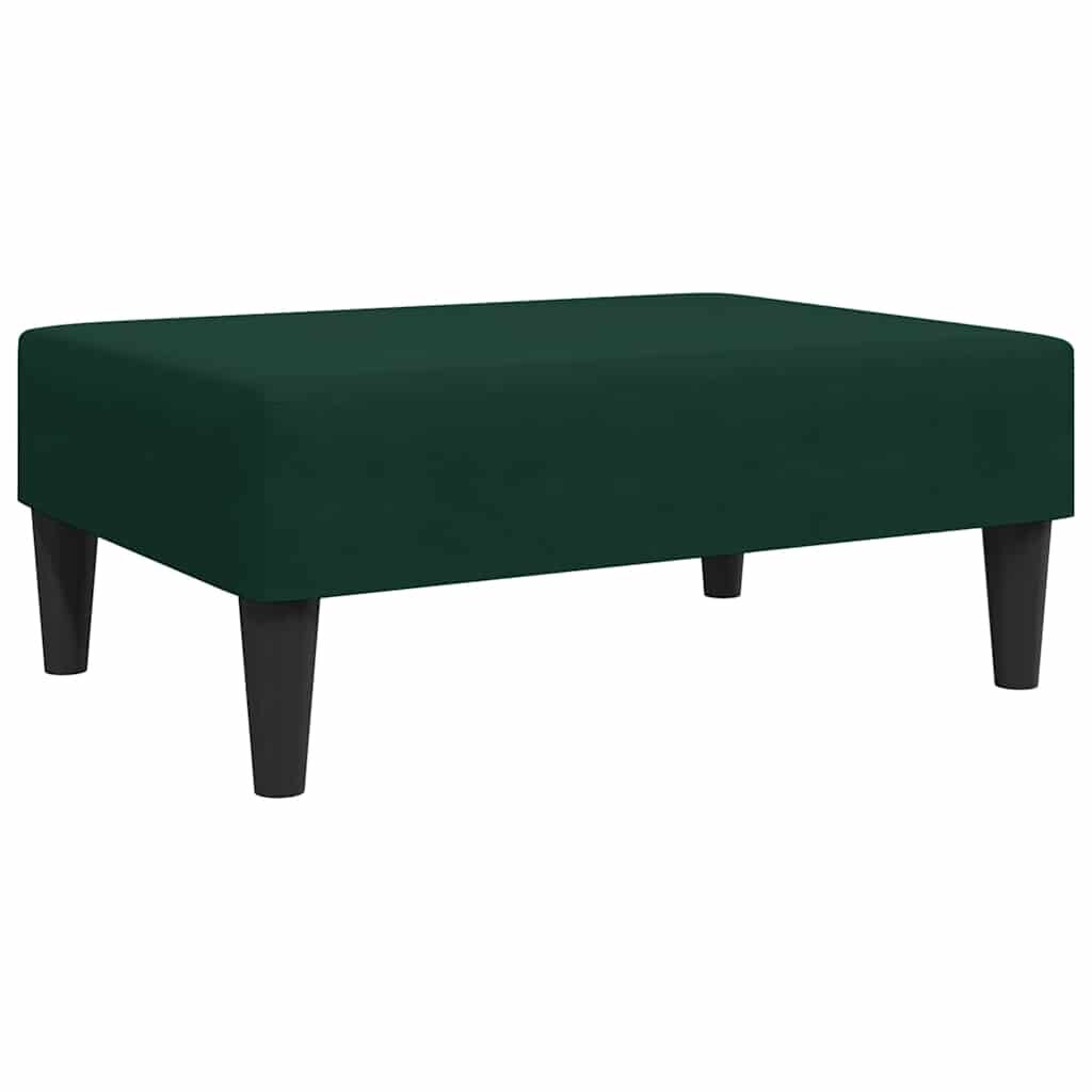 vidaXL Podnožka tmavě zelená 77 x 55 x 31 cm samet