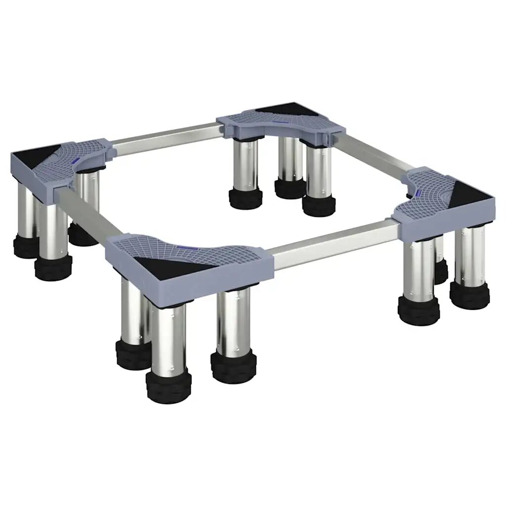 vidaXL Podstavec pod pračku Šedá 67 x 67 x 215 cm Nerezová ocel