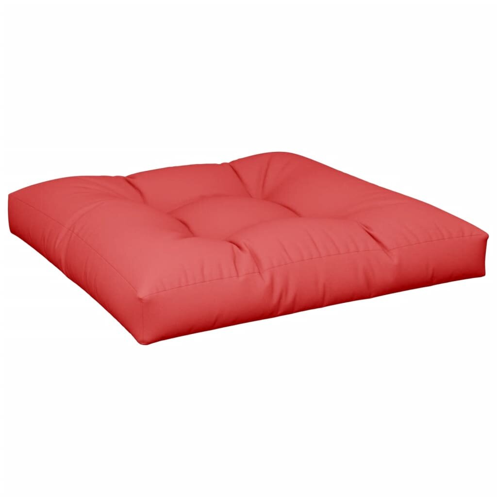 vidaXL Poduška na palety červená 80 x 80 x 12 cm textil