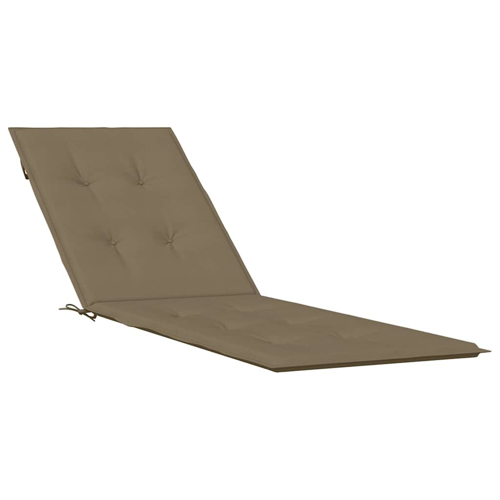 vidaXL Poduška na polohovací židli taupe melanž (75+105) x 50 x 4cm textil