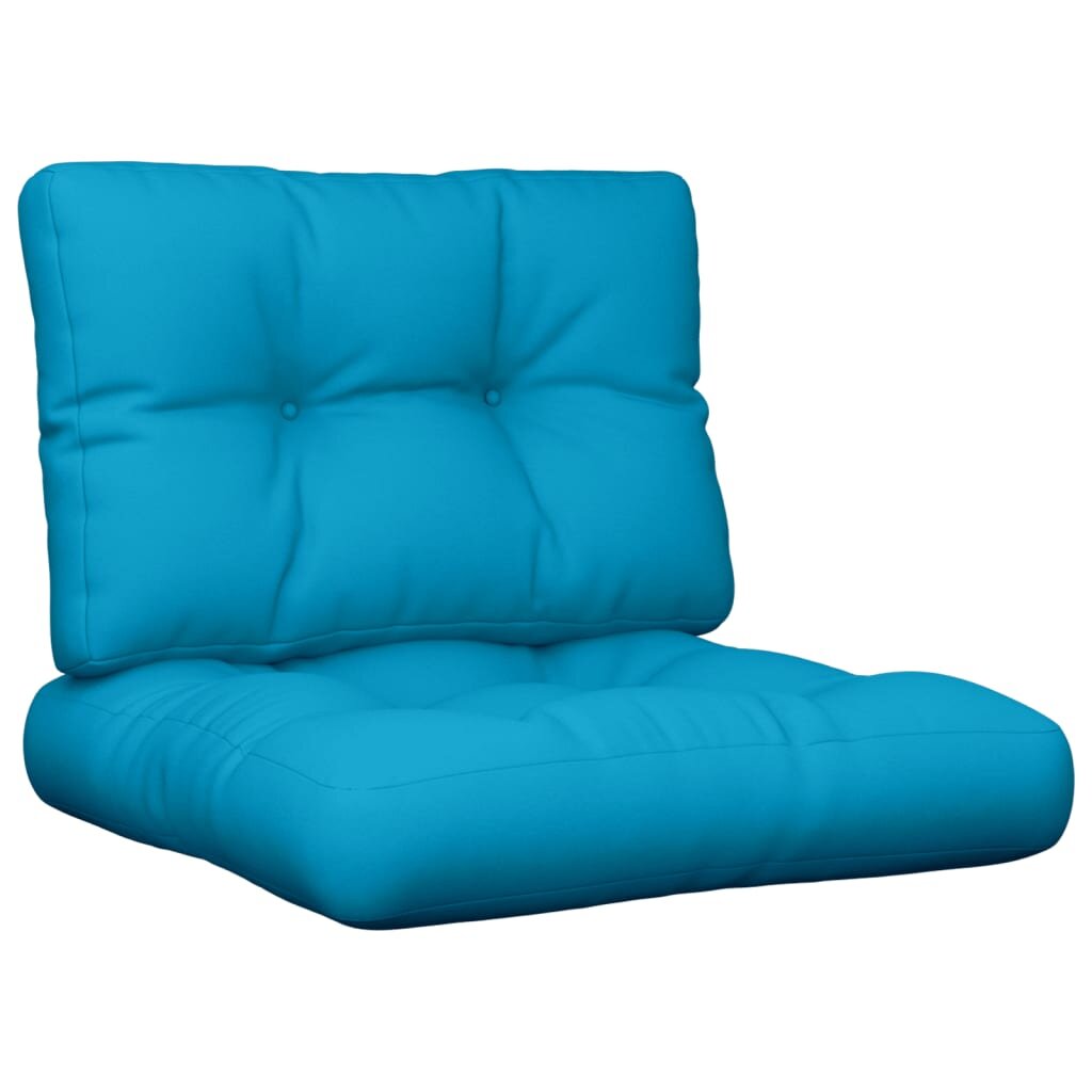 vidaXL Podušky na palety 2 ks modré textil