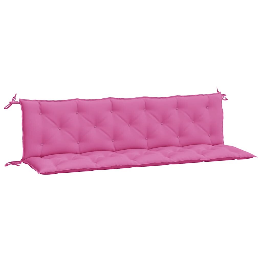 vidaXL Podušky na zahradní lavici 2 ks růžové oxfordská látka