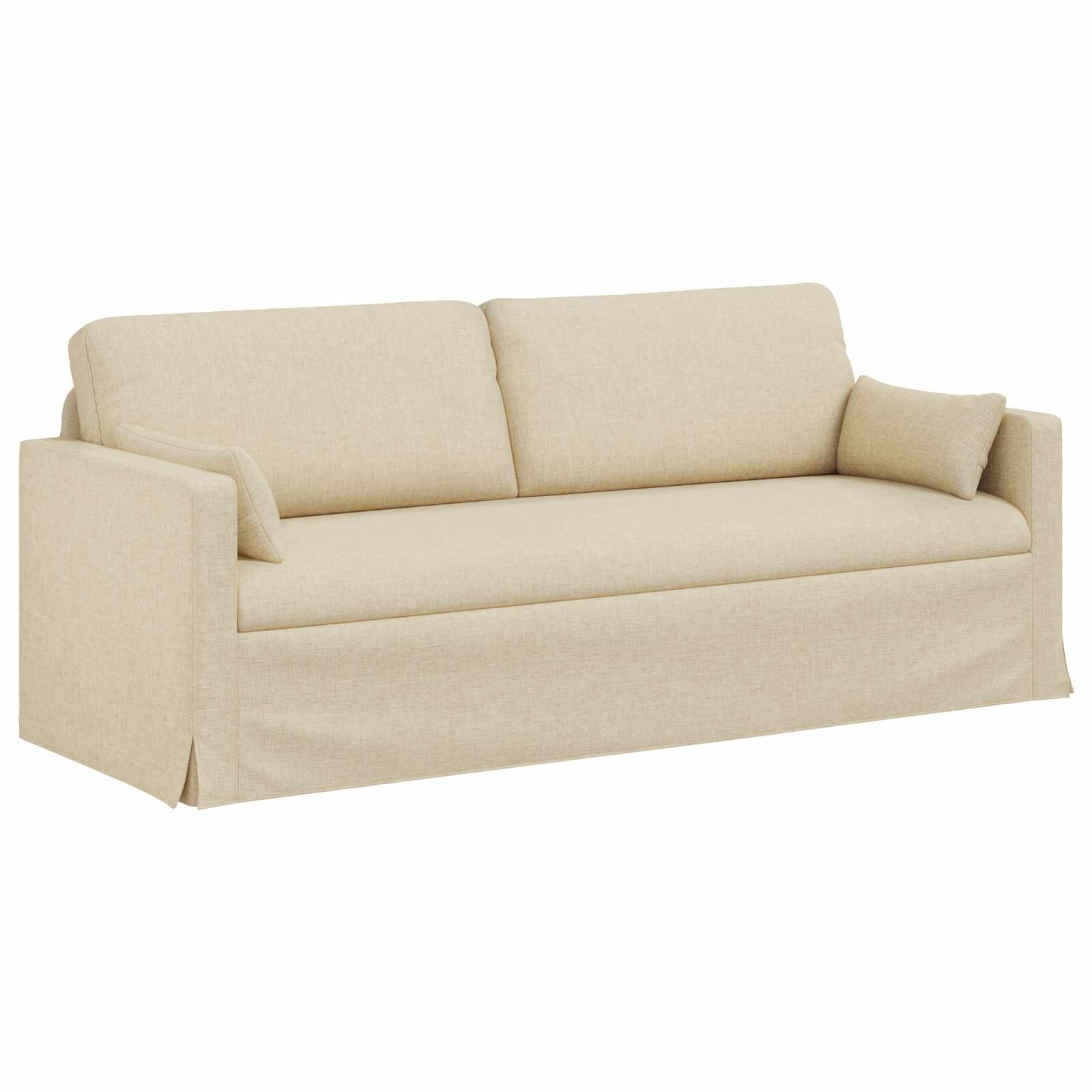 vidaXL Pohovka Krémová 198 x 78 x 80 cm textil