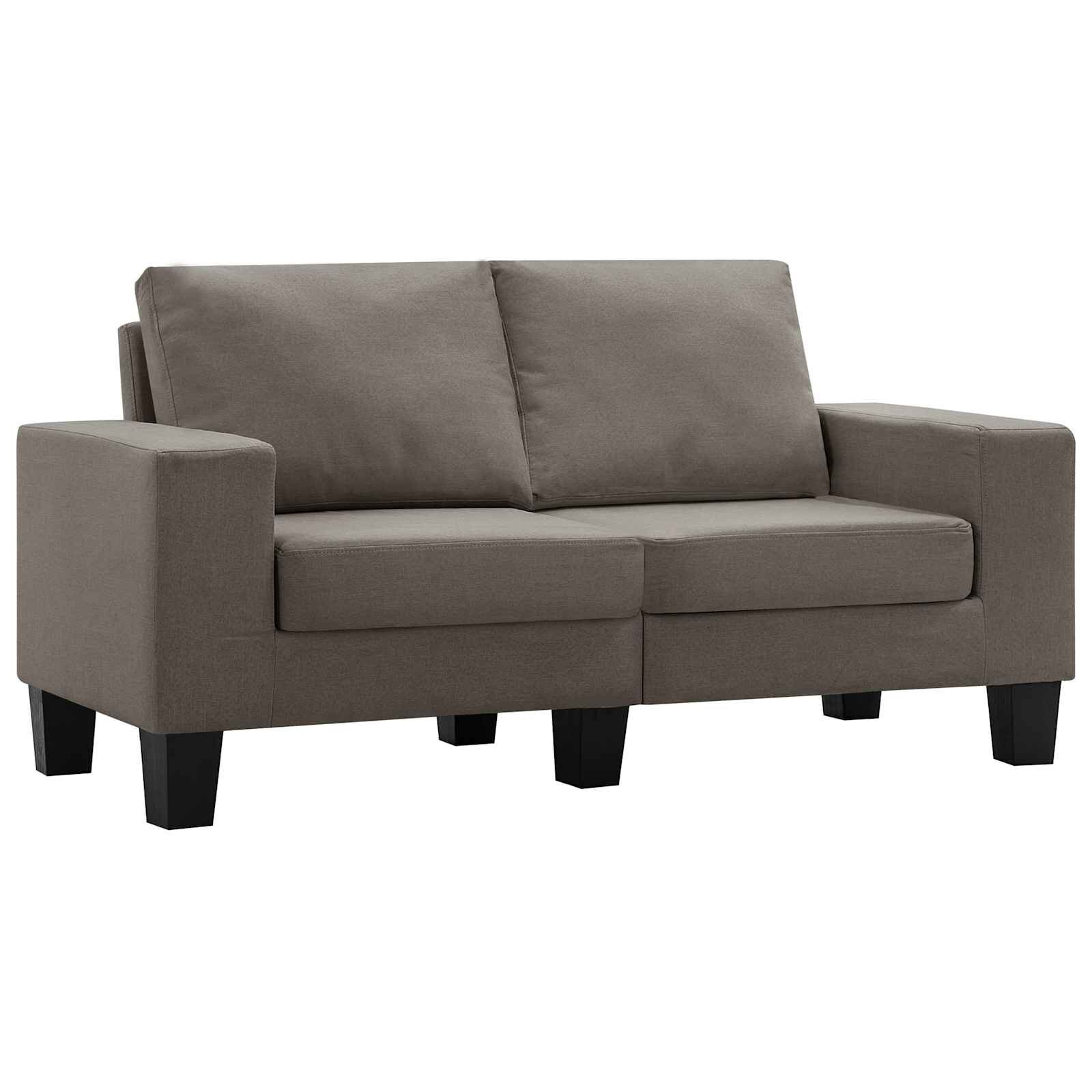 vidaXL Pohovka Taupe 2-místné textil