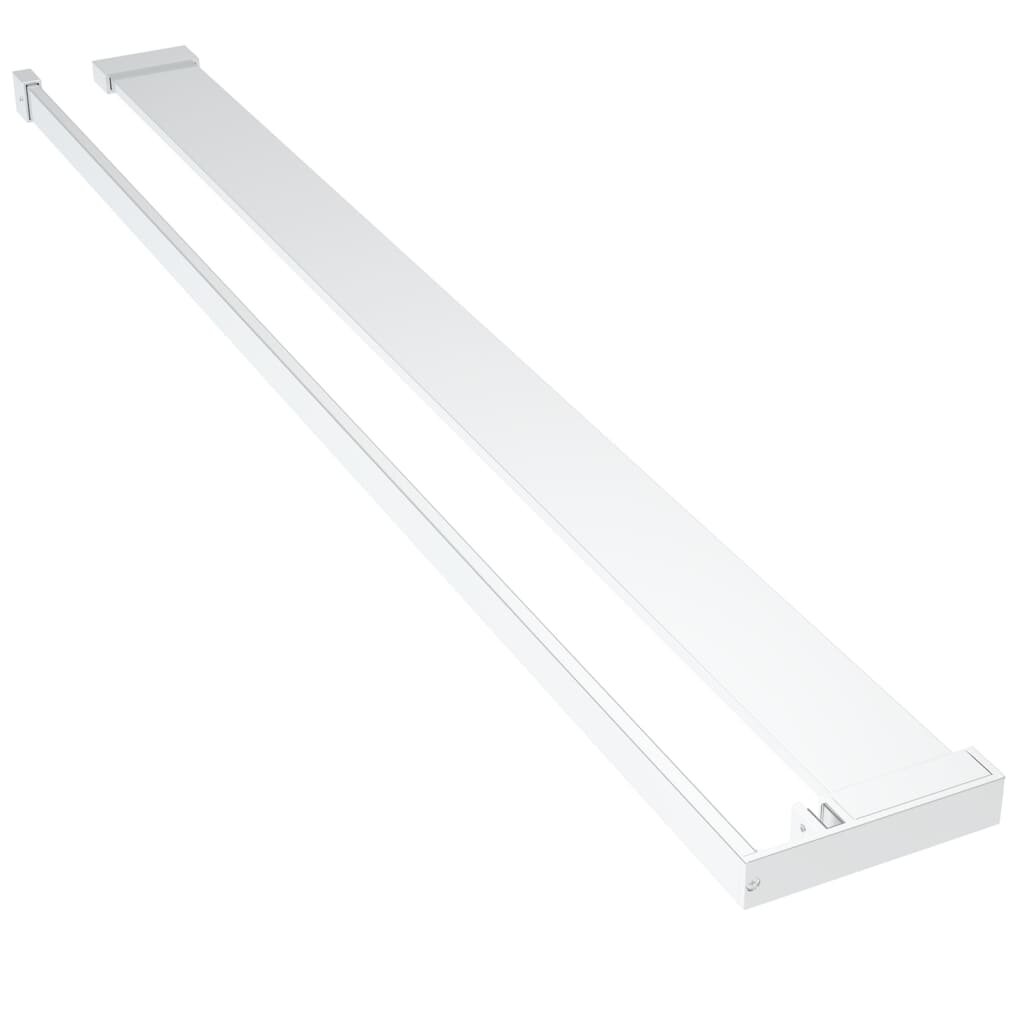 vidaXL Police na stěnu průchozí sprchy chromová 80 cm hliník