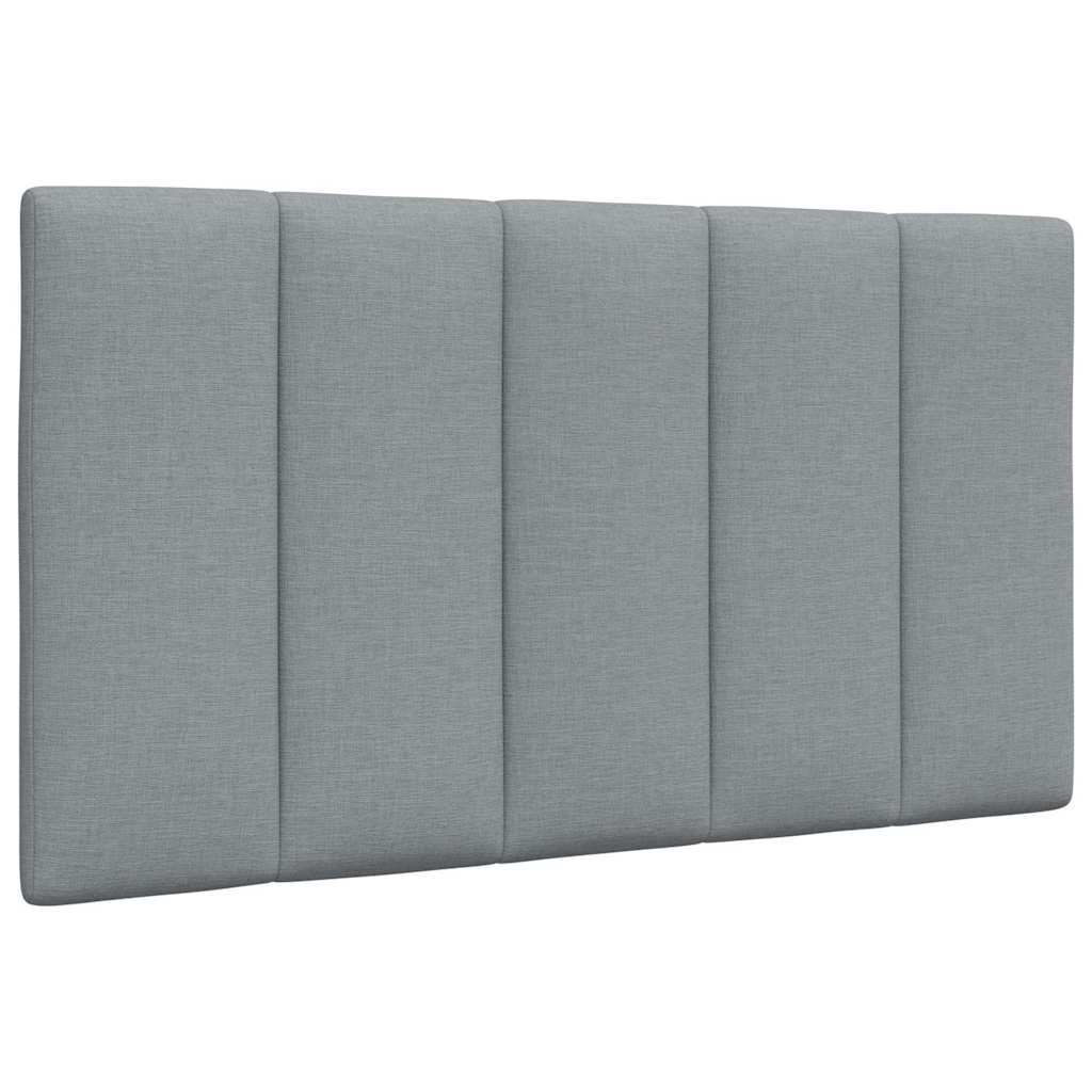 vidaXL Polštář na čelo postele Hanko světle šedý 80 cm textil