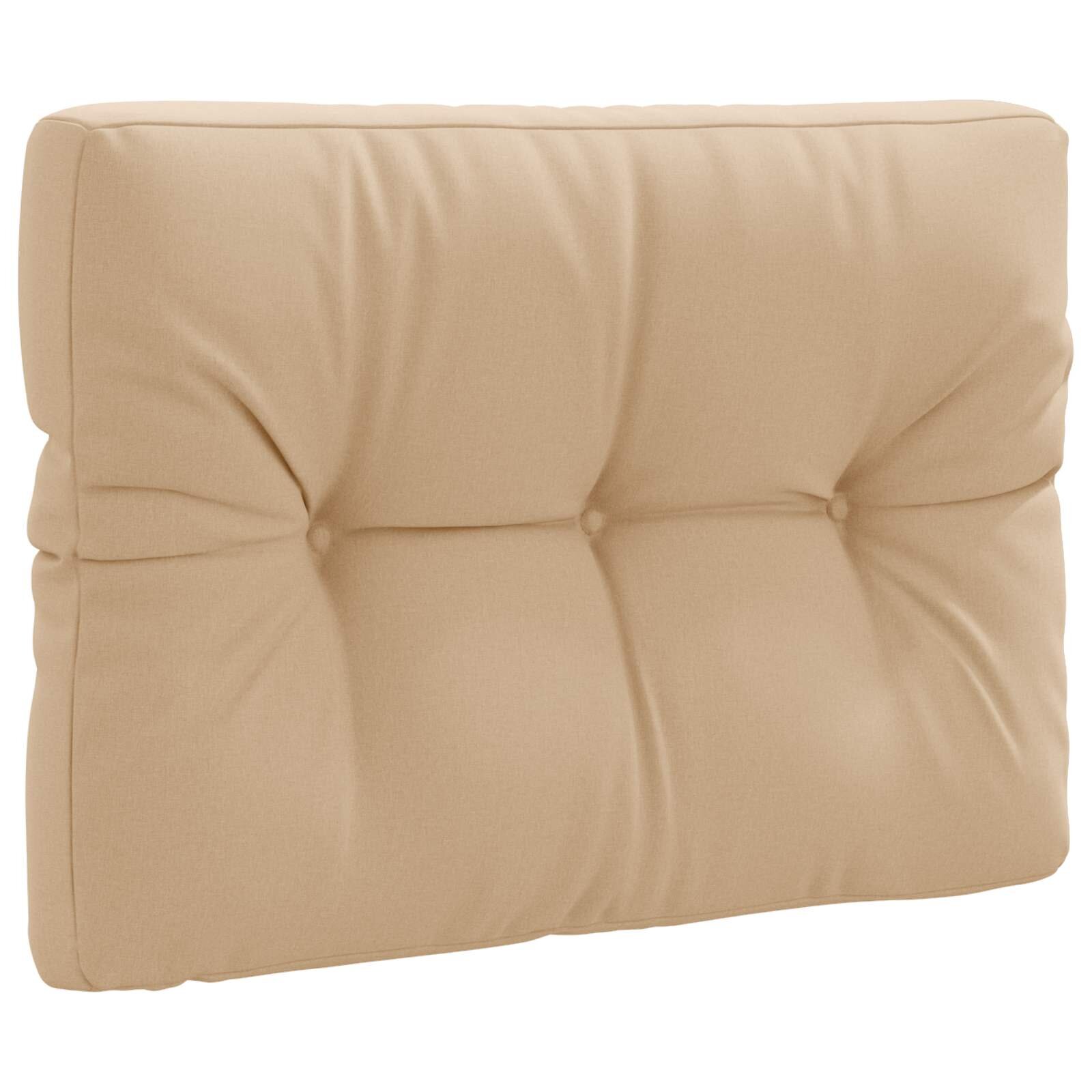 vidaXL Polštář na paletu VIANEN 100% polyester Písková 70 x 60 x 12 cm