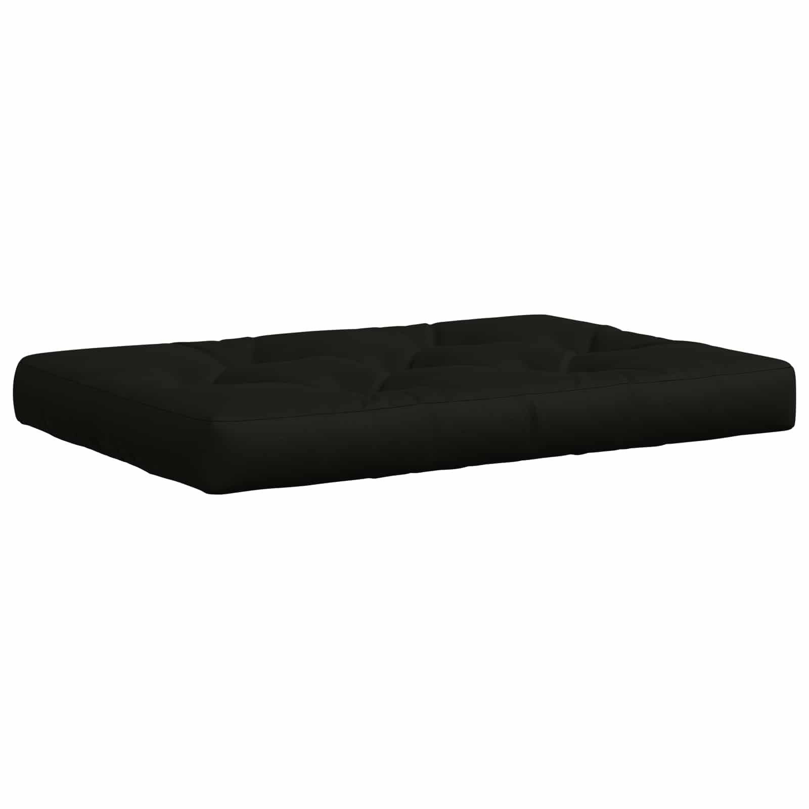 vidaXL Polstr na paletu VIANEN 100% polyester Černá 120 x 80 x 12 cm