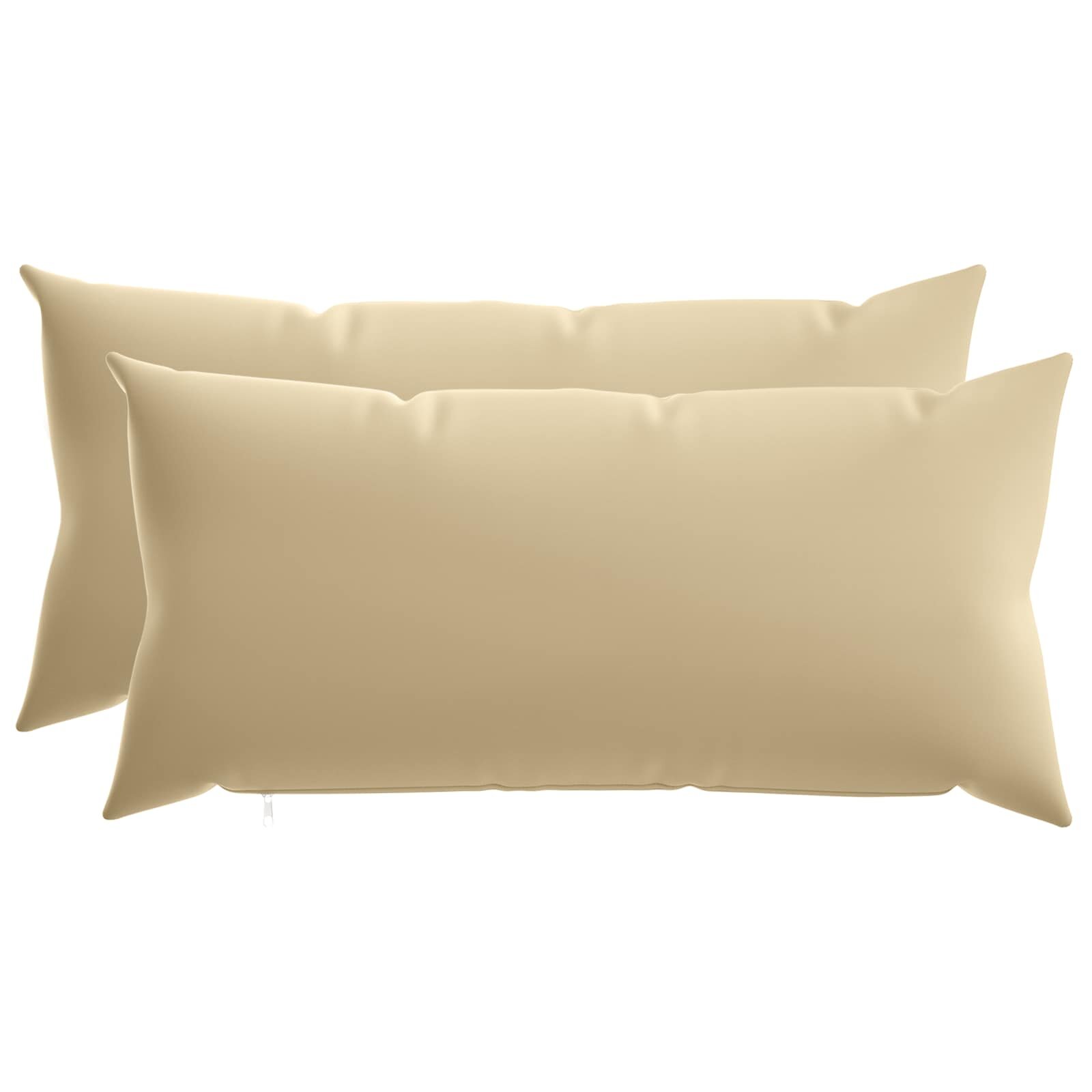 vidaXL Povlak na polštář 2 ks HEERLEN Béžová 40 x 80 cm Polyester