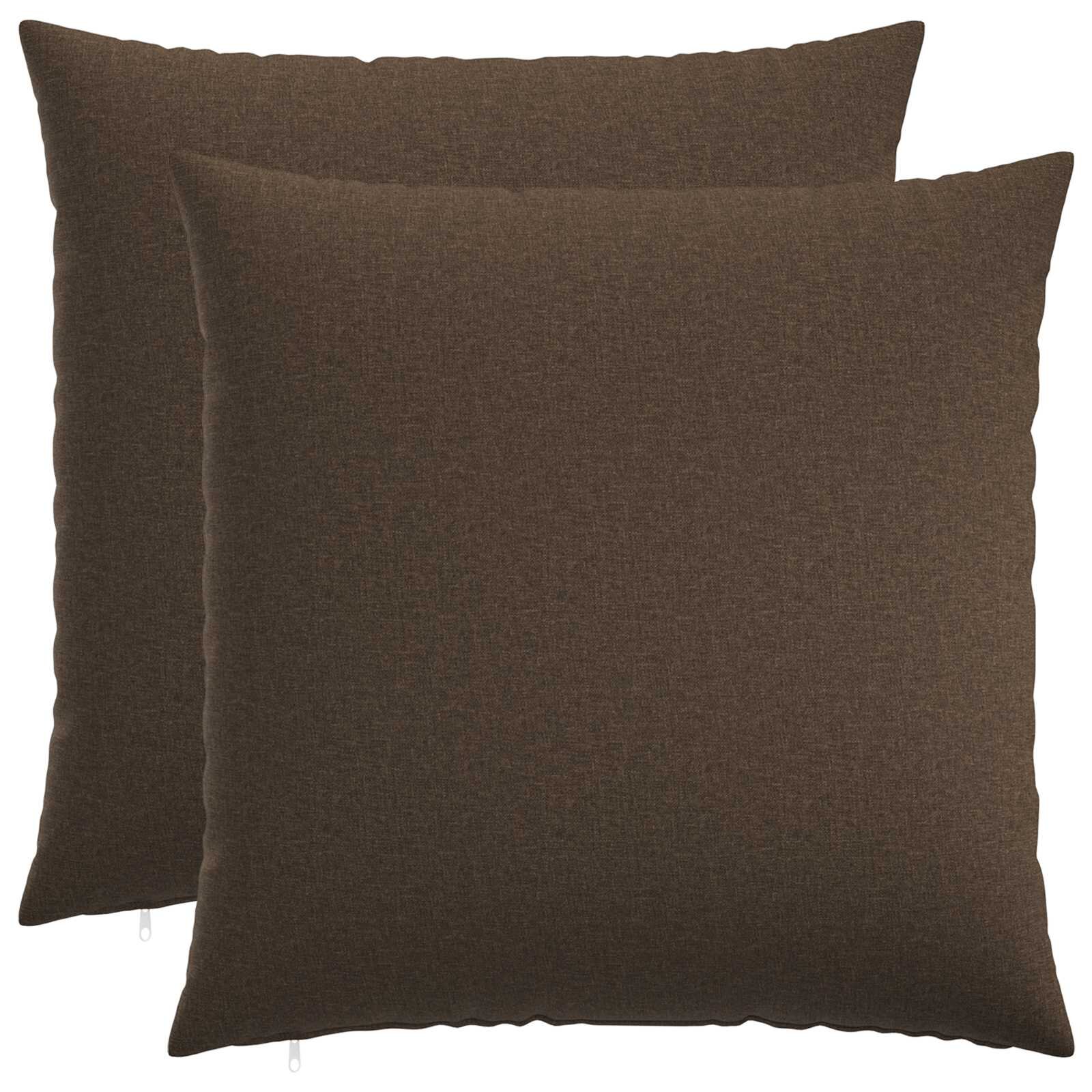 vidaXL Povlak na polštář 2 ks HEERLEN Taupe 55 x 55 cm Textil