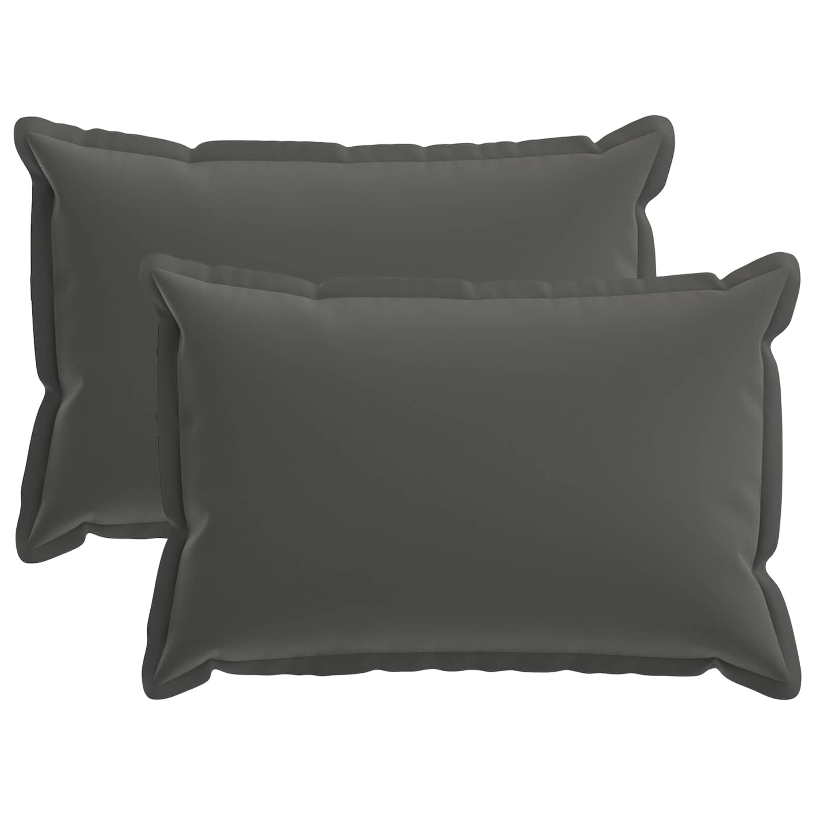 vidaXL Povlak na polštář 2 ks HOUTEN Antracitová 50 x 75 cm Polyester