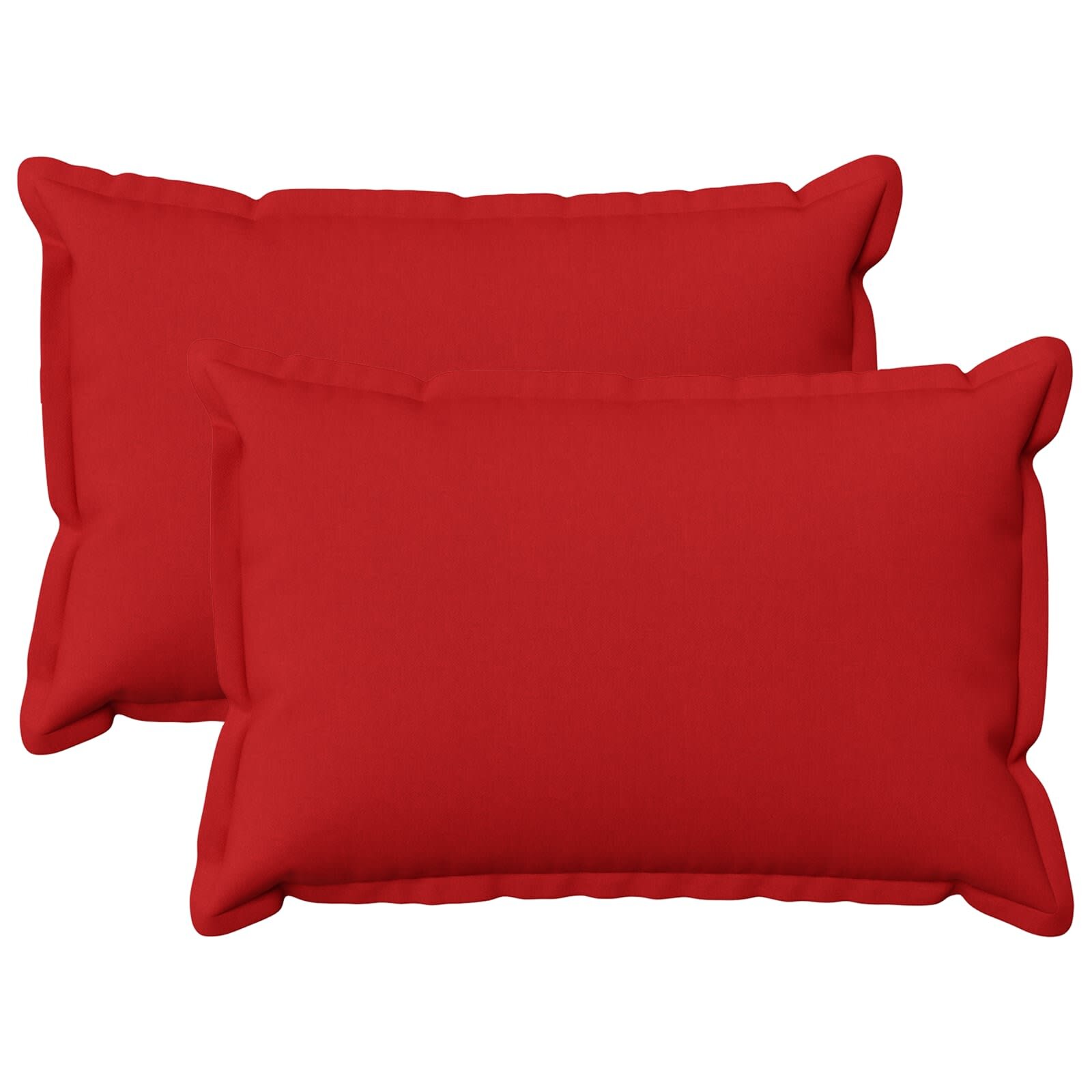 vidaXL Povlak na polštář 2 ks HOUTEN Červená 50 x 80 cm Falešný len