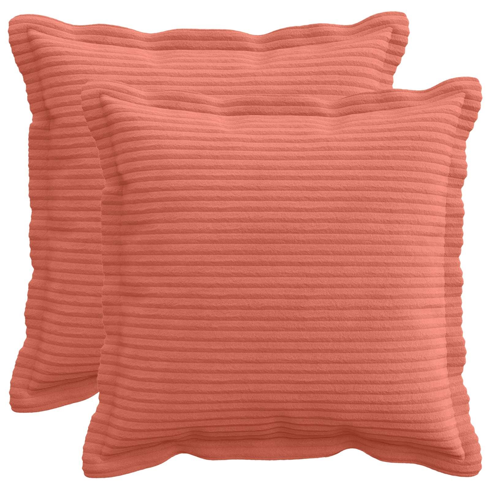 vidaXL Povlak na polštář 2 ks HOUTEN Červená oranžová 30 x 30 cm