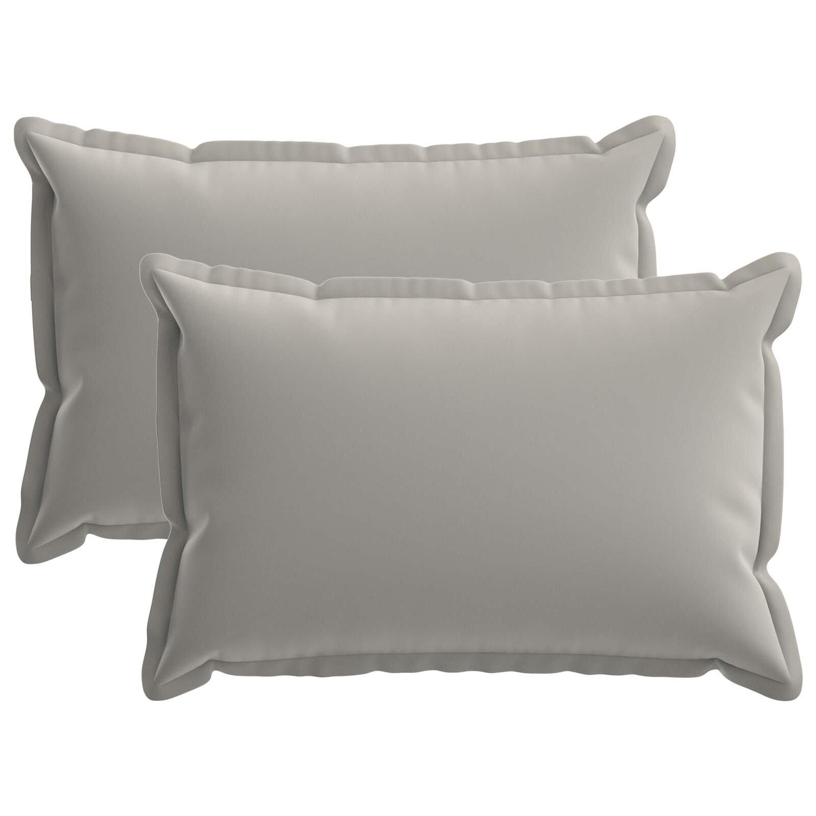 vidaXL Povlak na polštář 2 ks HOUTEN Šedá 50 x 75 cm Polyester