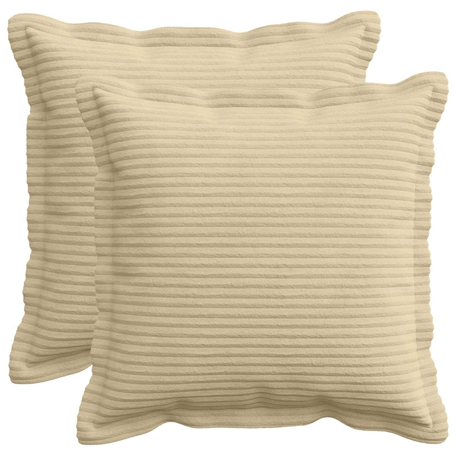 vidaXL Povlak na polštář 2 ks HOUTEN Šedozelená 30 x 30 cm manšestr