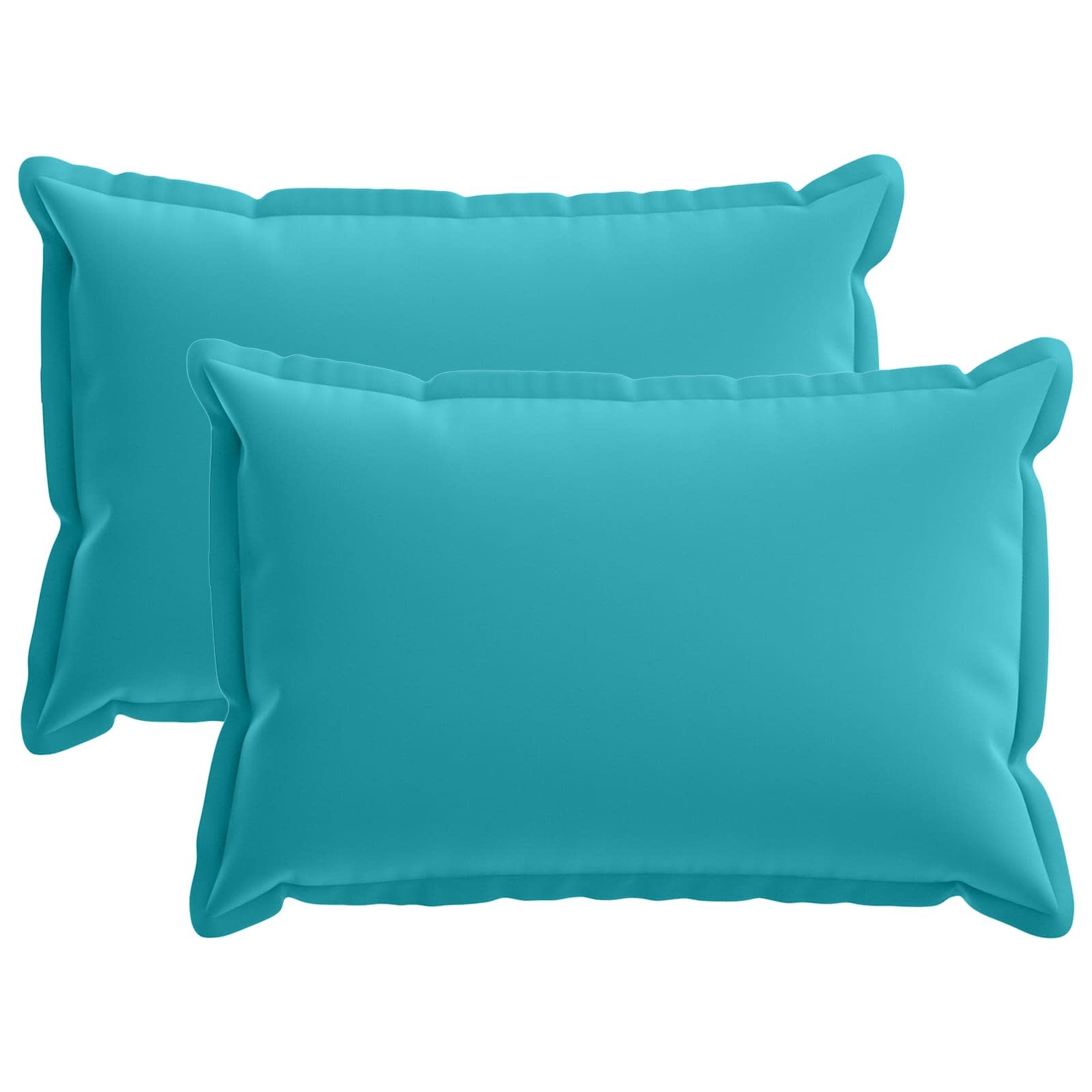 vidaXL Povlak na polštář 2 ks HOUTEN Tyrkysová 50 x 80 cm Polyester