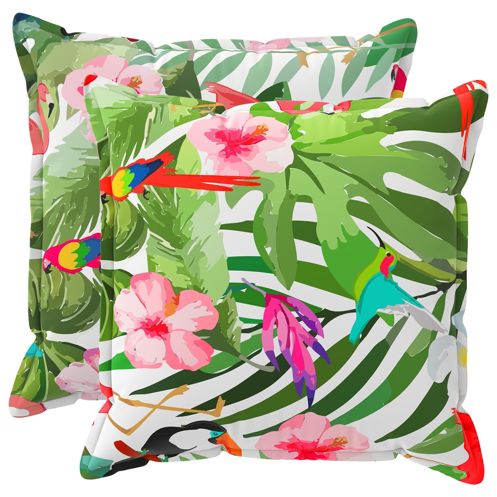 vidaXL Povlak na polštář 2 ks HOUTEN Vícebarevný 55 x 55 cm Polyester