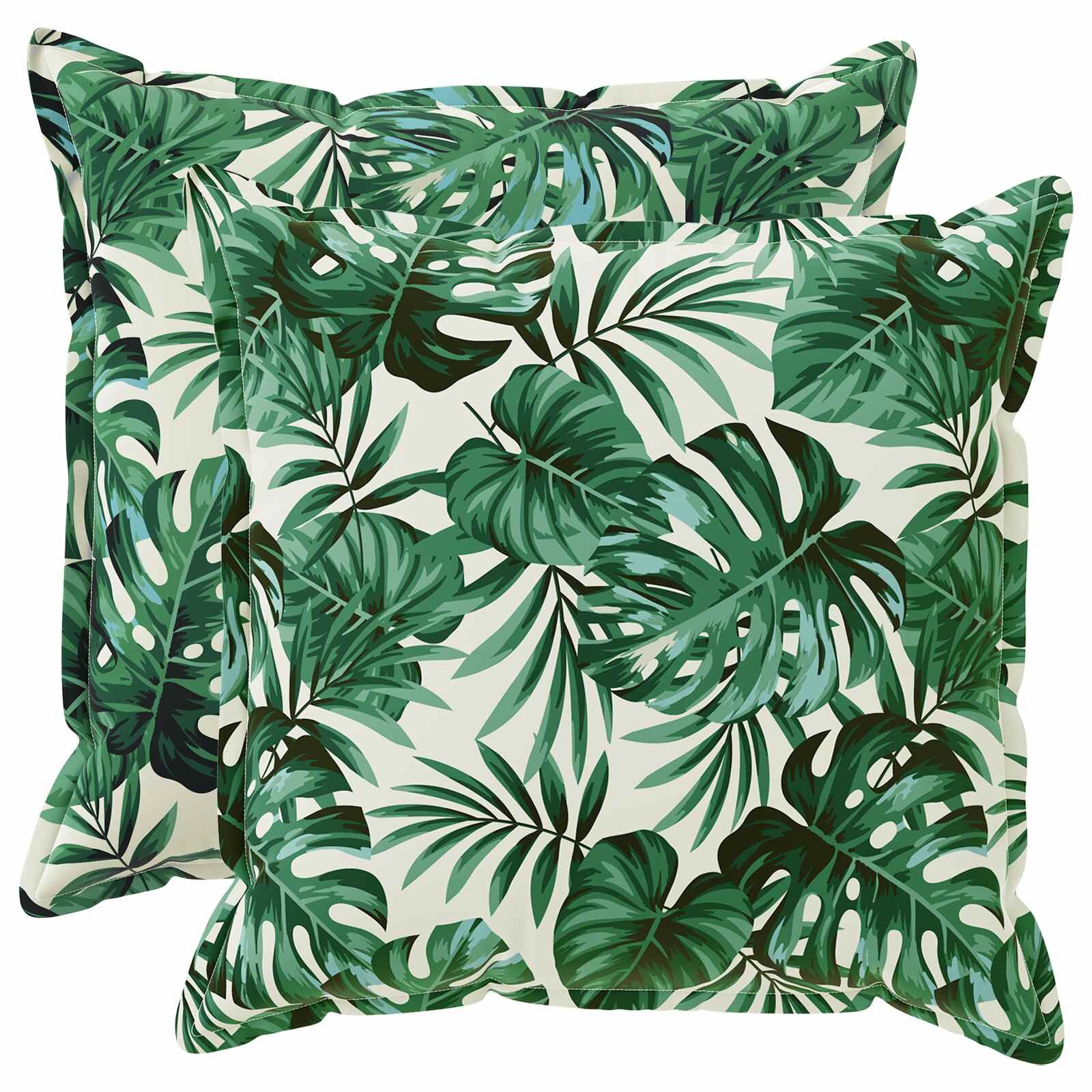 vidaXL Povlak na polštář 2 ks HOUTEN Vzor listů 55 x 55 cm Polyester
