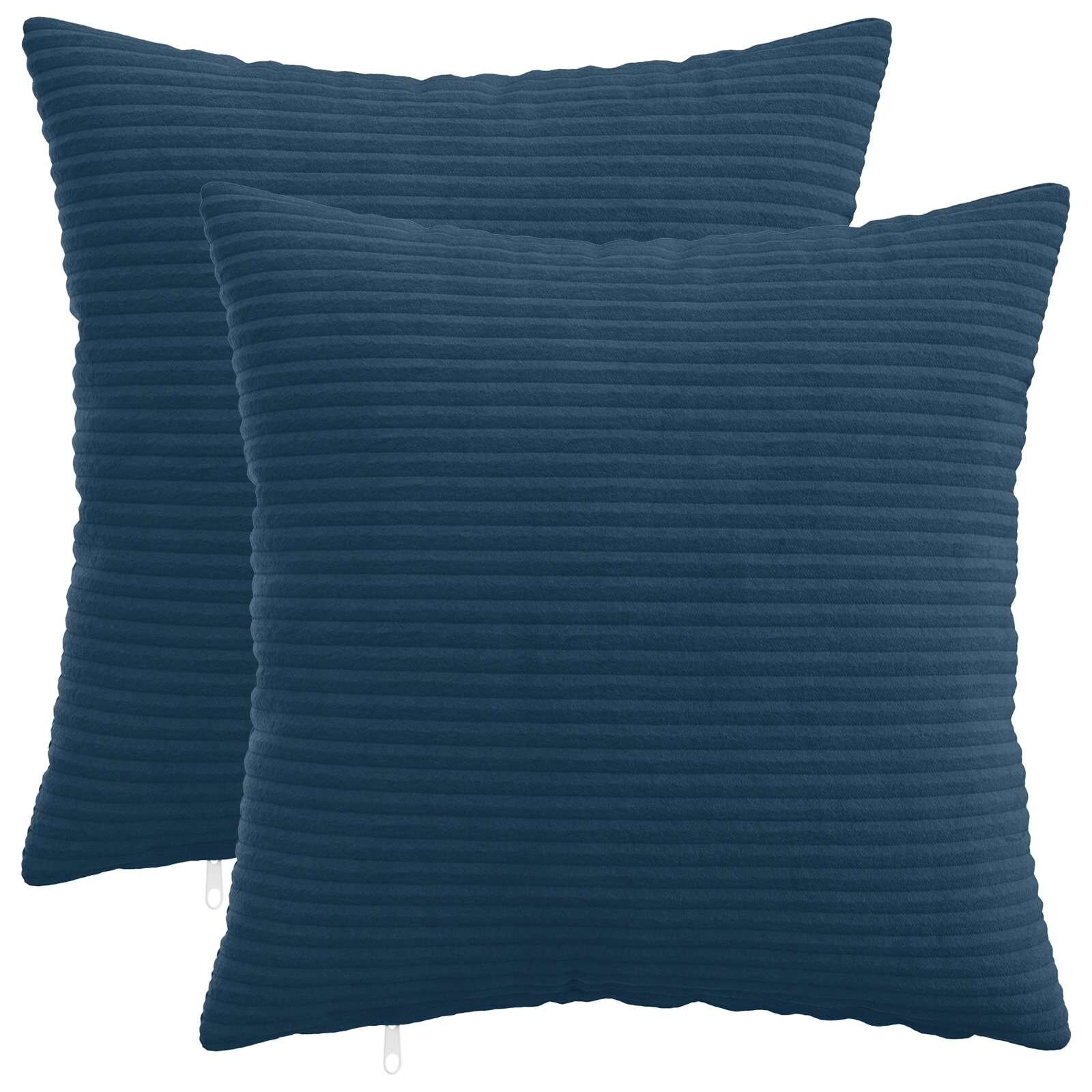 vidaXL Povlak na polštář 2 pcs HEERLEN Námořnická modrá 30 x 30 cm