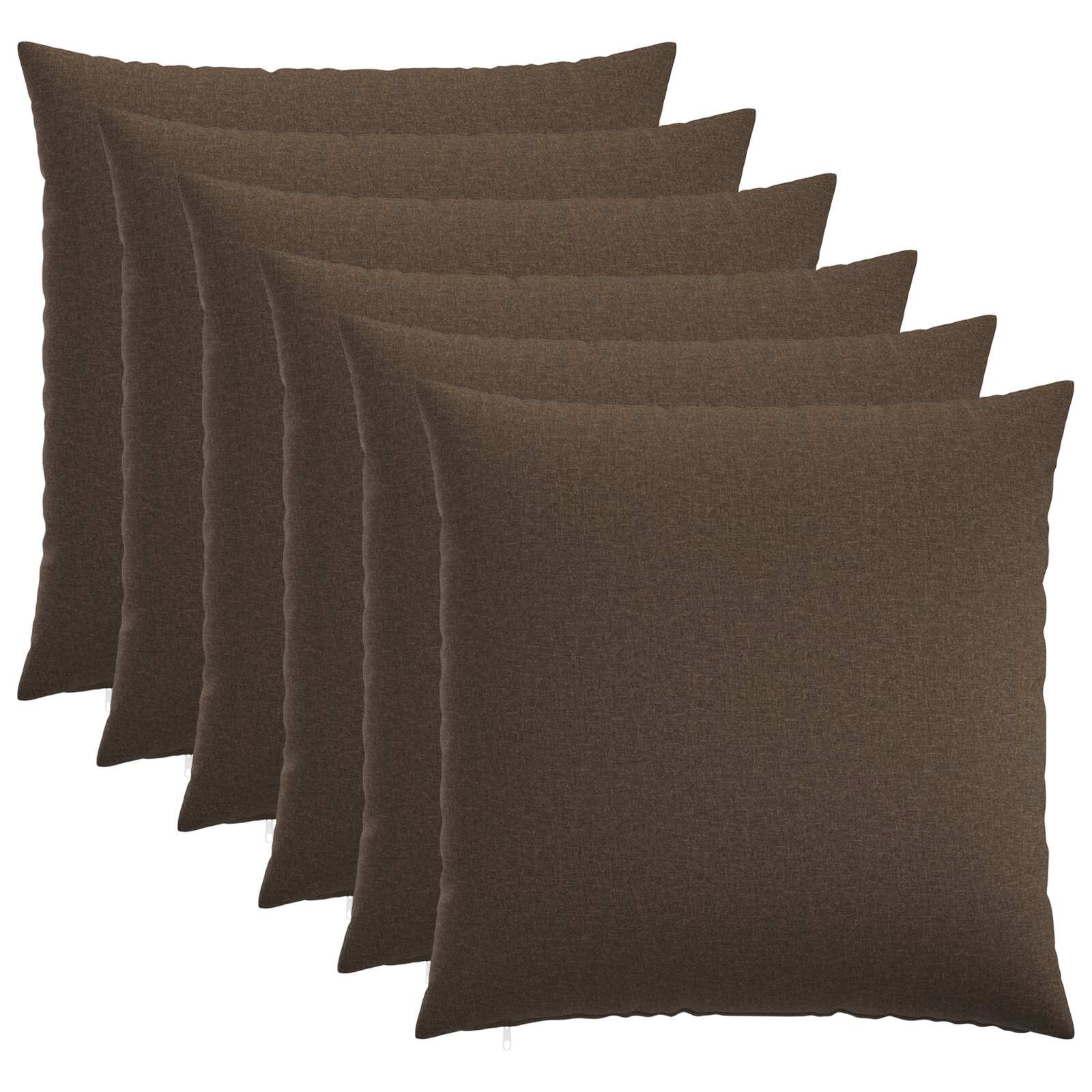 vidaXL Povlak na polštář 6 ks HEERLEN Taupe 70 x 70 cm Textil