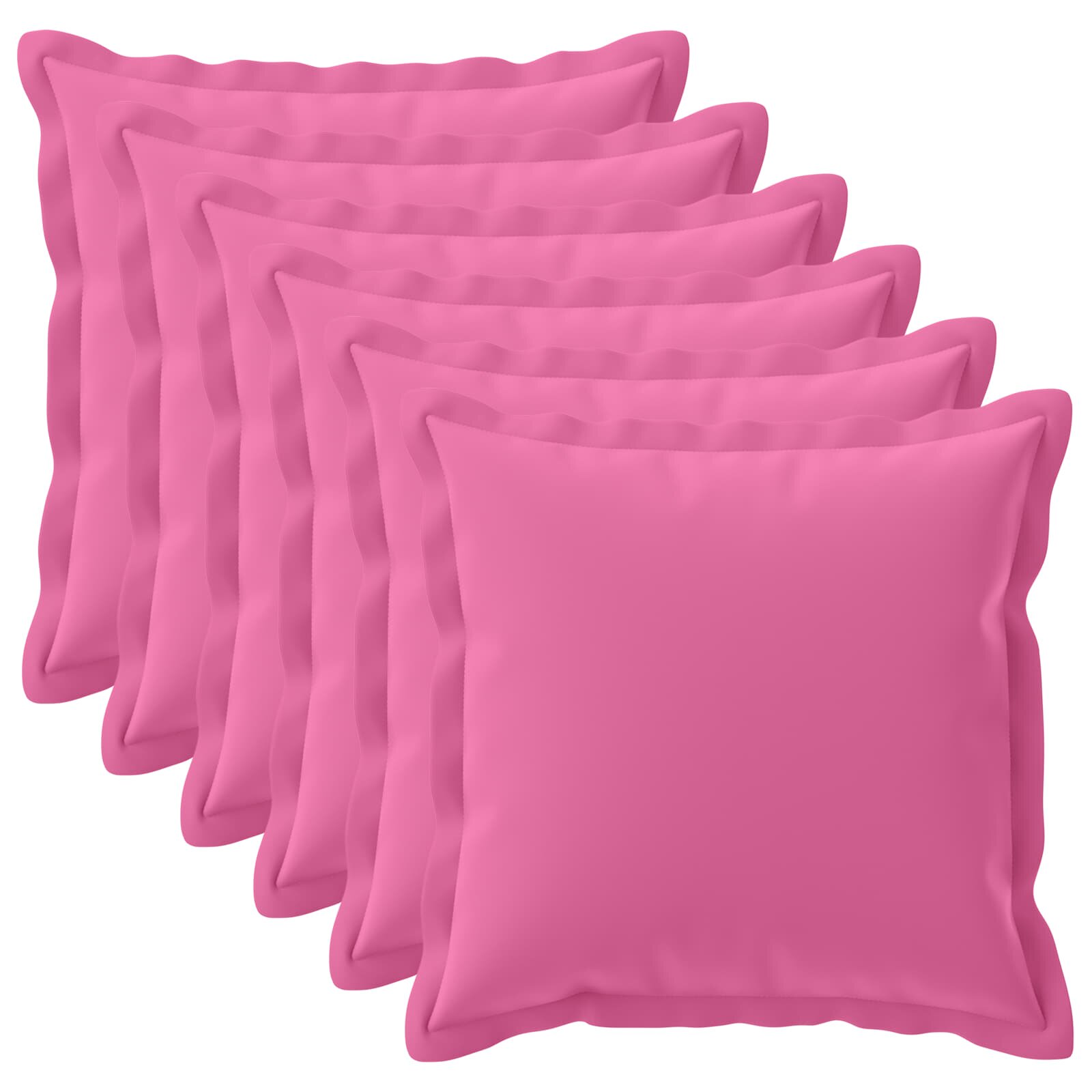 vidaXL Povlak na polštář 6 ks HOUTEN Růžová 55 x 55 cm Polyester