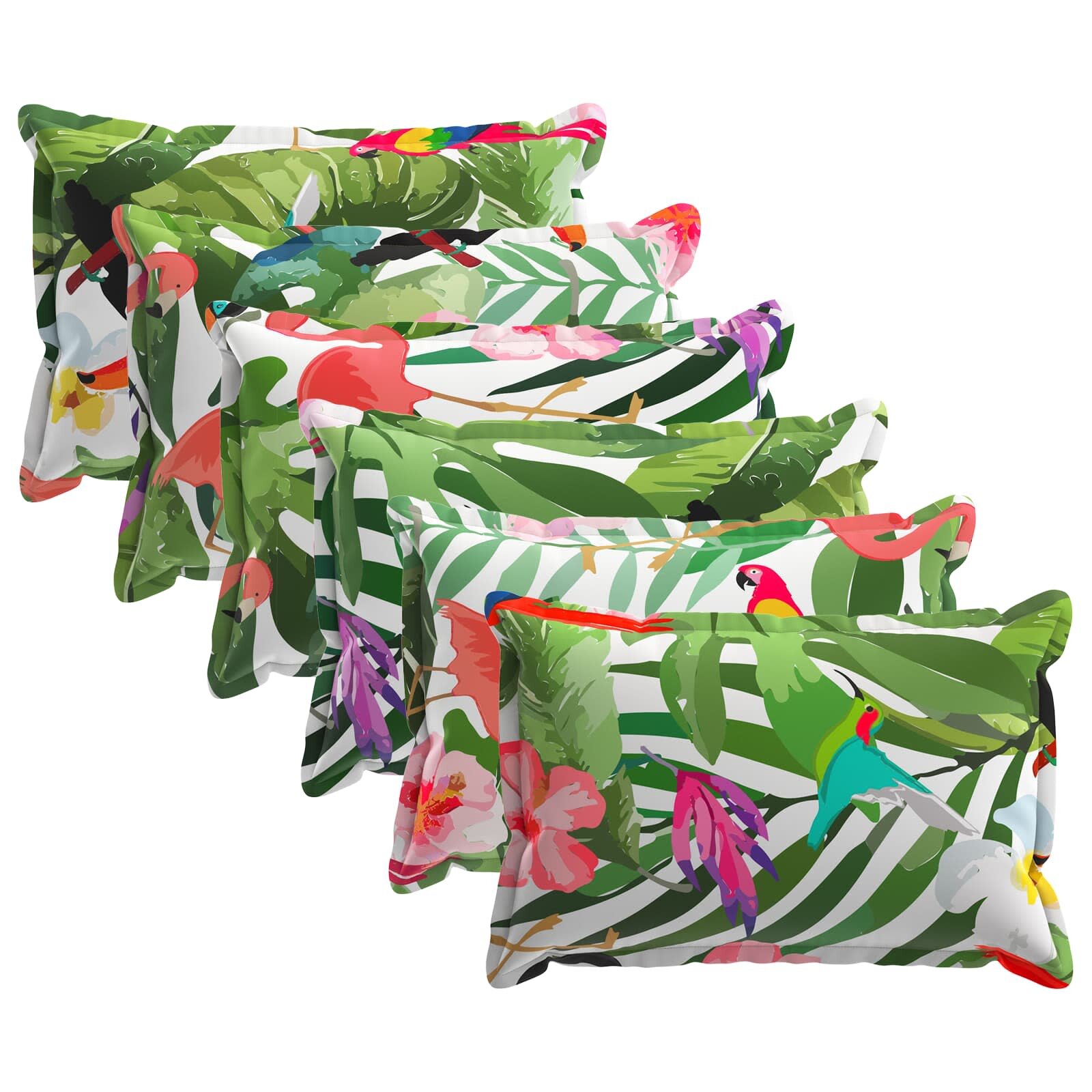 vidaXL Povlak na polštář 6 ks HOUTEN Vícebarevný 40 x 60 cm Polyester