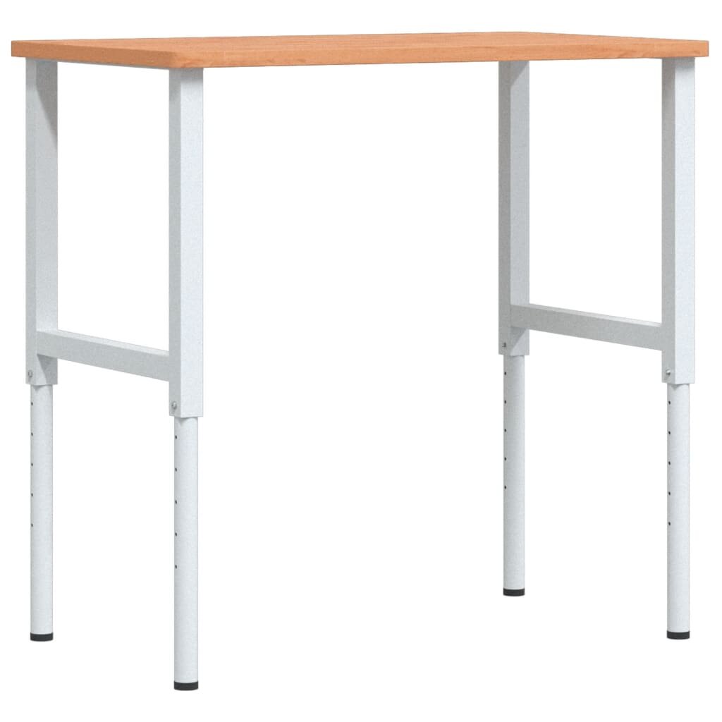 vidaXL Pracovní stůl 100 x 60 x (715–98) cm masivní buk obdélníkový