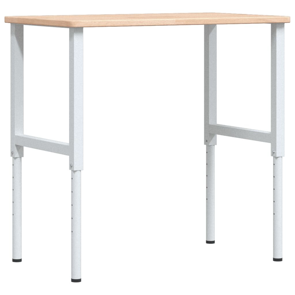 vidaXL Pracovní stůl 100 x 60 x (715–98) cm masivní dub obdélníkový