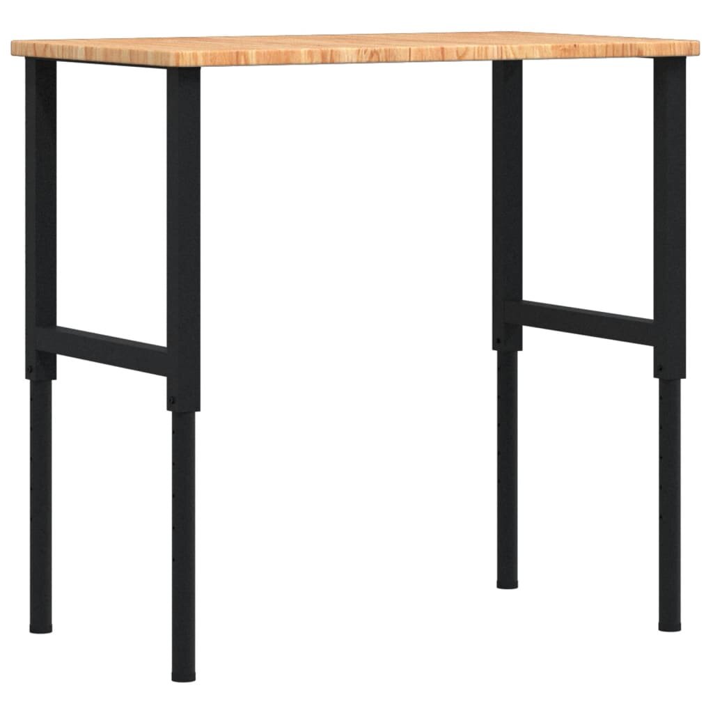 vidaXL Pracovní stůl světle hnědý 100x60x(715–98) cm dub obdélníkový