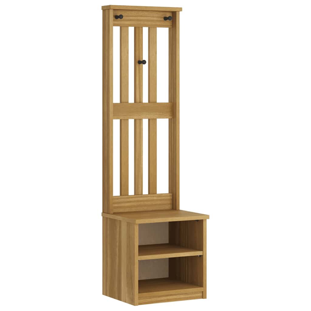 vidaXL Předsíňový strom SANDNES 45x40x1595 cm Borovicový masiv