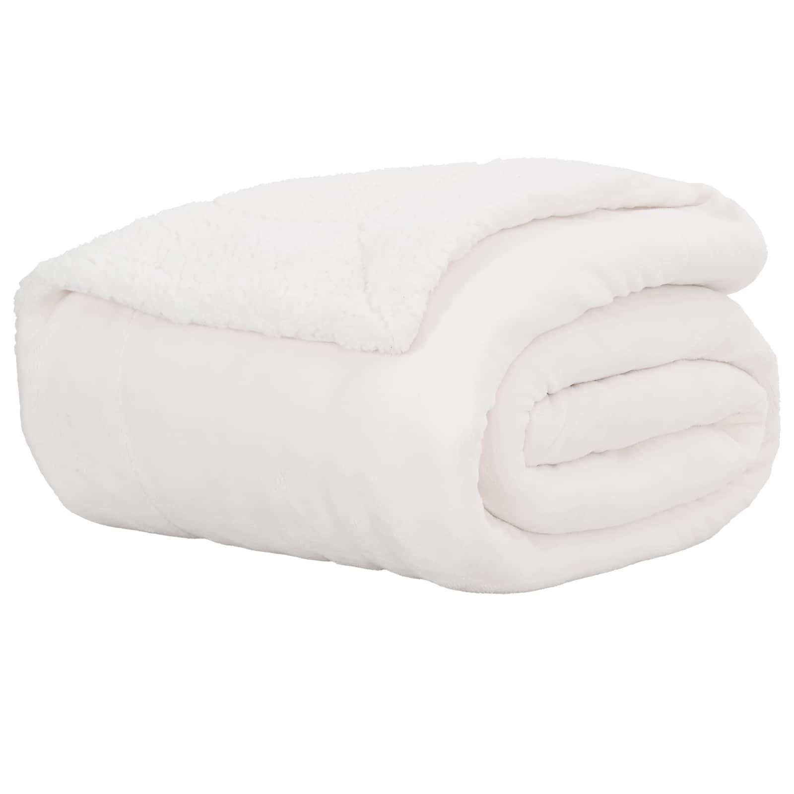 vidaXL Přehoz Bílá 270 x 240 cm 317 kg Fleece