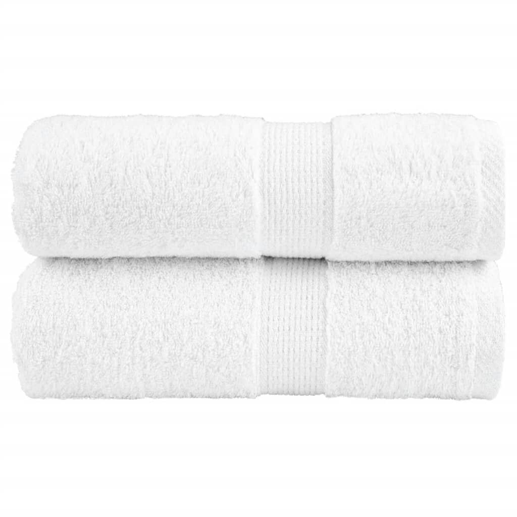 vidaXL Prémiové mycí utěrky SOLUND 2 ks bílé 30x30 cm 600 g/m²