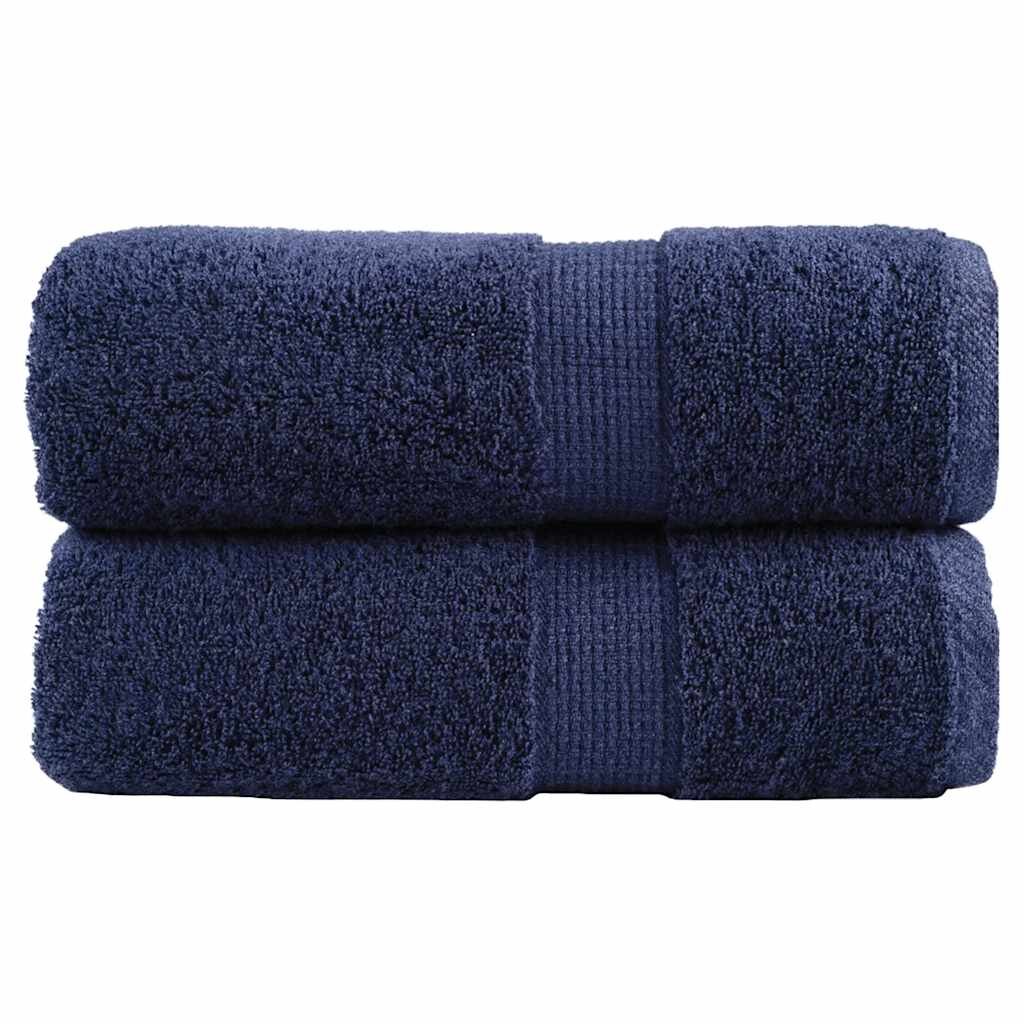 vidaXL Prémiové mycí utěrky SOLUND 2 ks tmavě modré 30x30 cm 600 g/m²