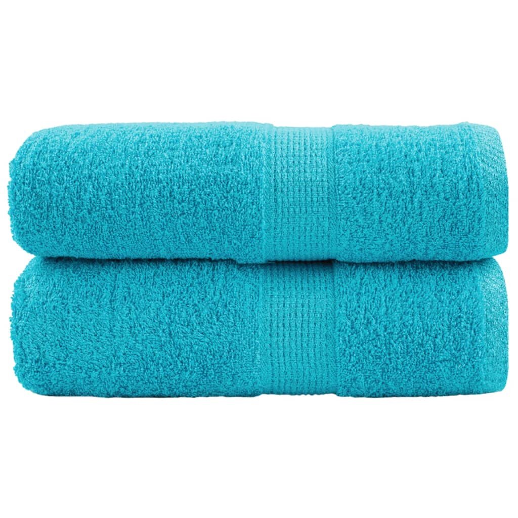 vidaXL Prémiové mycí utěrky SOLUND 2 ks tyrkysové 30x30 cm 600 g/m²