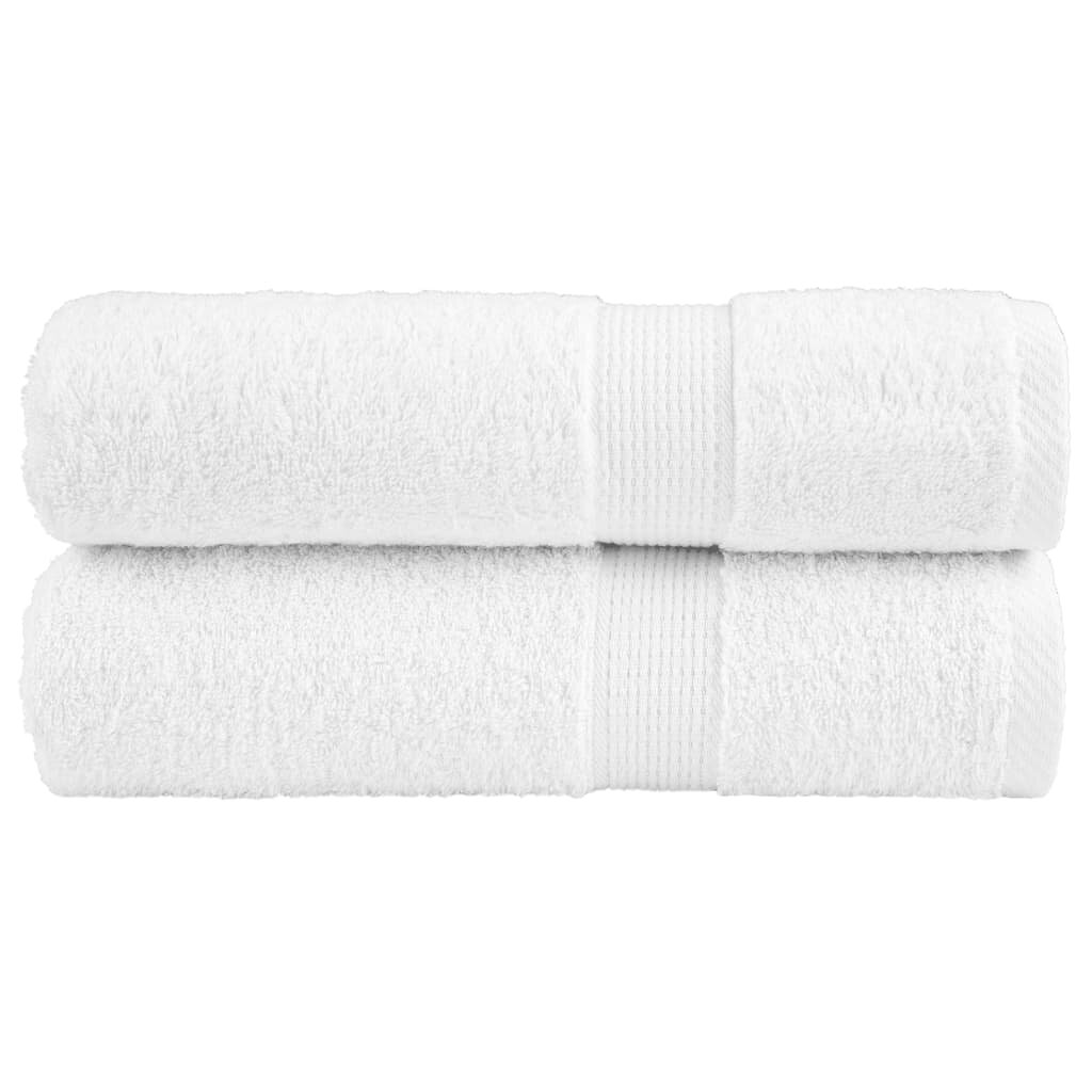 vidaXL Prémiové ručníky SOLUND 2 ks bílé 50x100 cm 600 g/m²