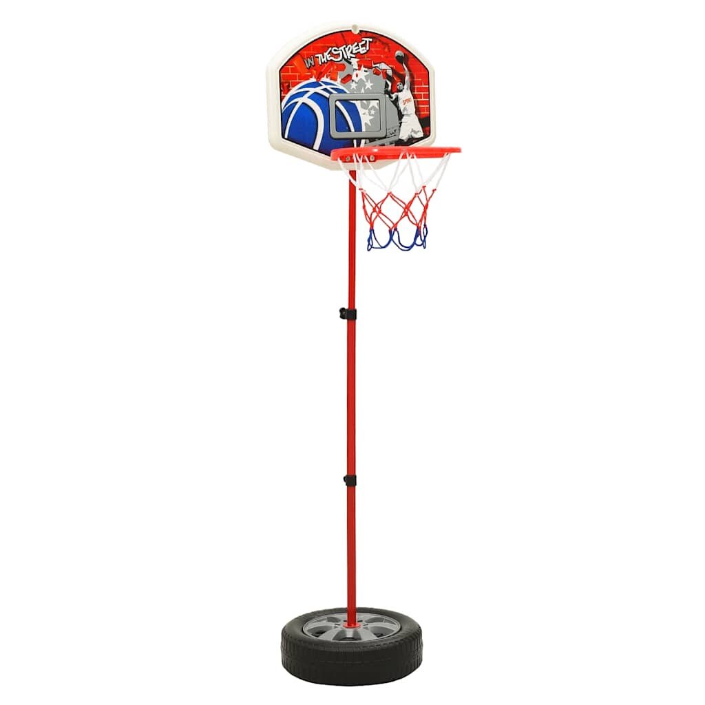 vidaXL Přenosná basketbalová hrací sada nastavitelná 120 cm