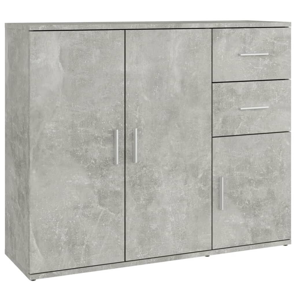 vidaXL Příborník betonově šedý 91x295x75 cm kompozitní dřevo