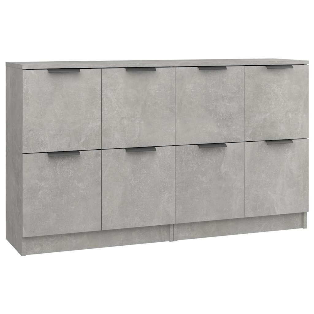 vidaXL Příborníky 2 ks betonově šedé 60 x 30 x 70 cm kompozitní dřevo