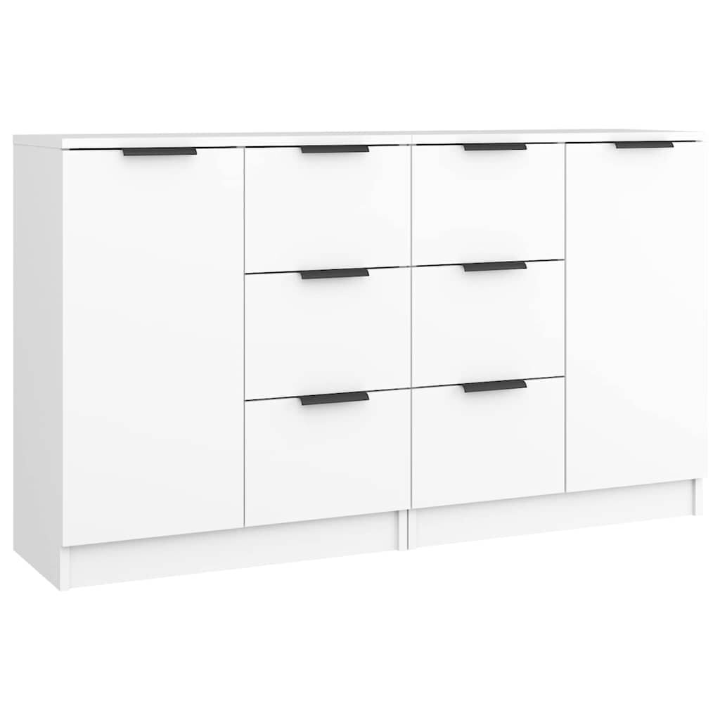 vidaXL Příborníky 2 ks bílé 60 x 30 x 70 cm kompozitní dřevo